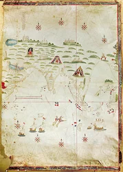 Karte der Molukken, 1522